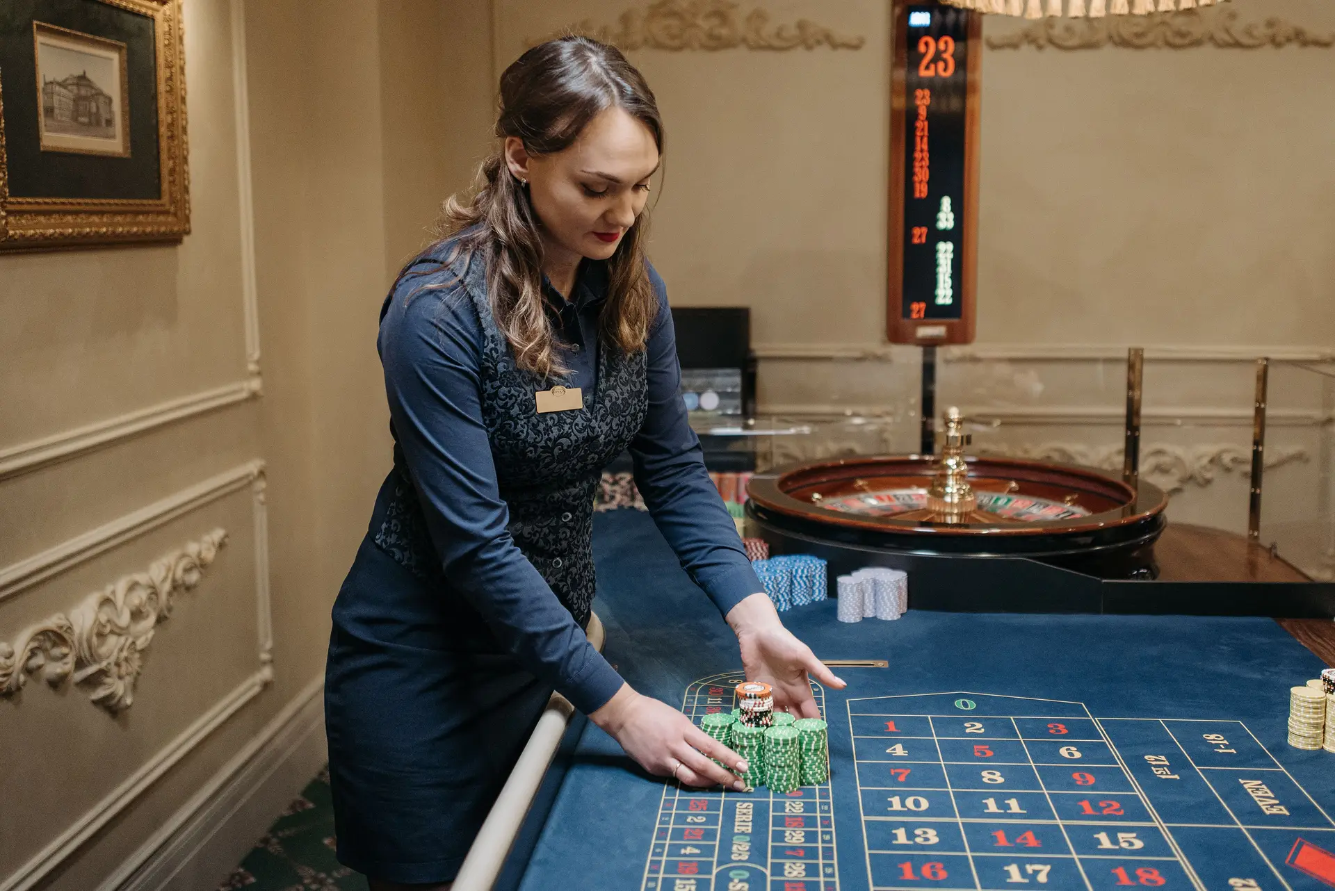 Dealer at Work